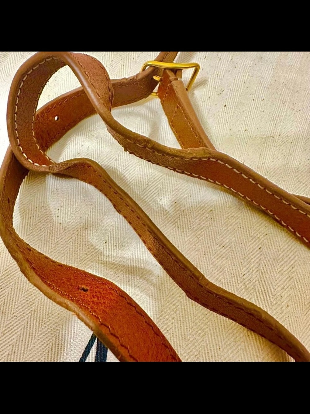 Mulberry Brown Leather Braided-Handle Satchel with Gold Hardware - Picture 12 of 16